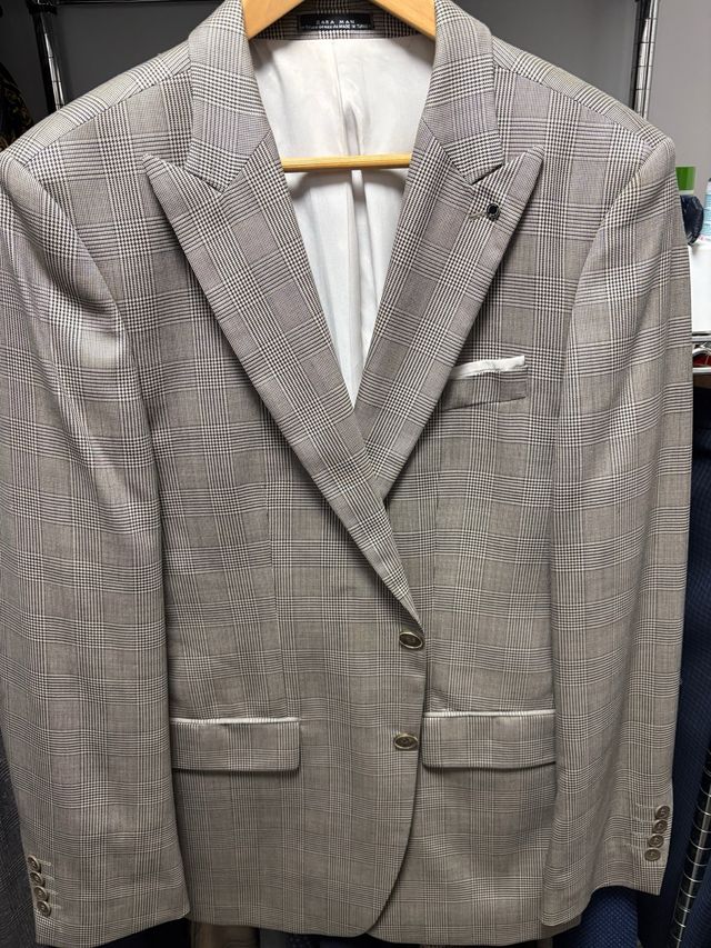 Americana Zara Gris Talla 54