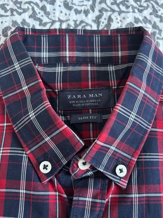 Camisa Zara Man cuadros
