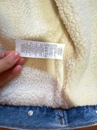 Cazadora vaquera borrego mujer Talla S