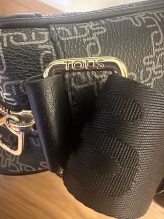 Bolso Tous bandolera negro y gris