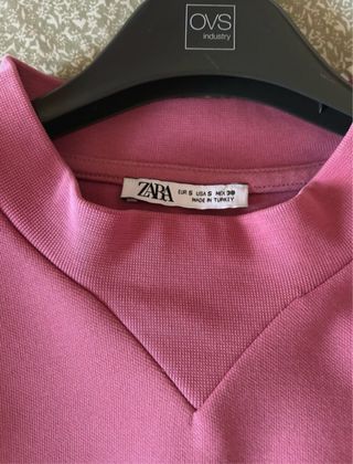 Zara - Felpa rosa morbida uomo/unisex