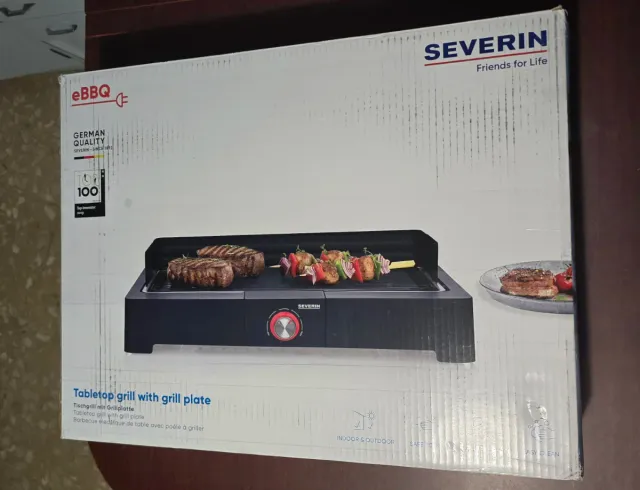Barbacoa Eléctrica Severin eBBQ PG 8567, sem fumaça