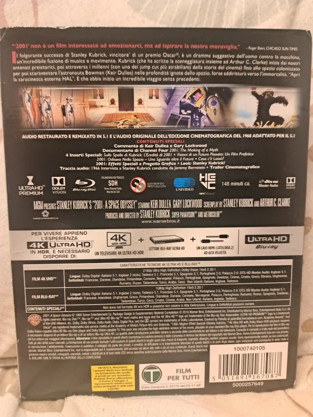 2001: Odisea del Espacio Blu-ray 4K (CASTELLANO)