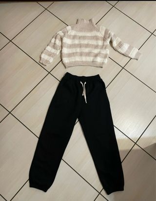 Coordinato tuta beige e nero
s/m