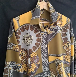 REBAJADA HOY! Camisa Vintage Estampada Talla XL