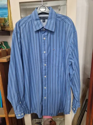 Camisa Tommy Hilfiger Rayas Azul 