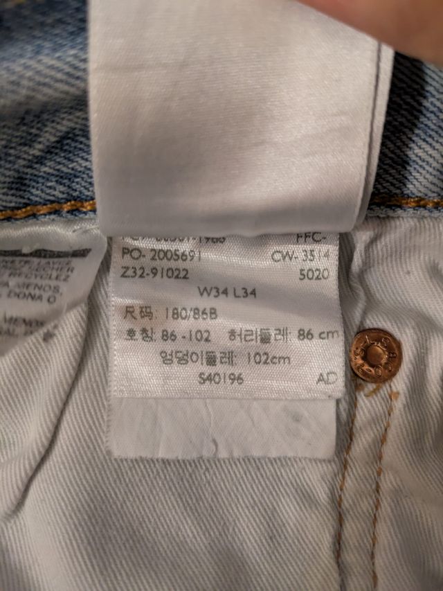 Levi's 501 Jeans W34 L34