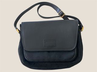 Bolso Vintage Nina Ricci Cuero Negro 1980s