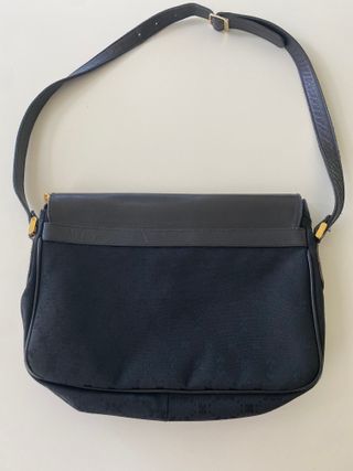 Bolso Vintage Nina Ricci Cuero Negro 1980s