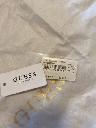 Bolso Guess Blanco Cocodrilo