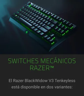 Teclado Mecánico Razer BlackWidow V3 + ratón 