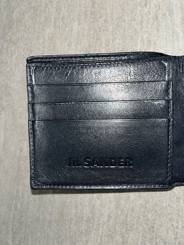 Portafogli Jil Sander in pelle nera