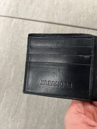 Portafogli Jil Sander in pelle nera