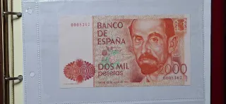 Billete 2000 pesetas Banco de España