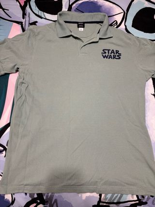 Polo Star Wars Talla M Verde Oliva