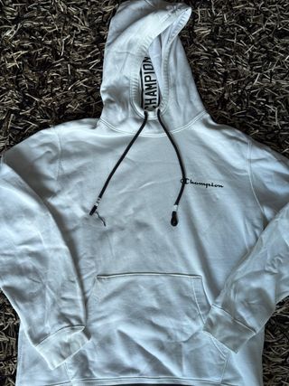 Sudadera Champion Blanca con Capucha