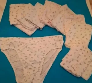 12 slips de algodón con estampado