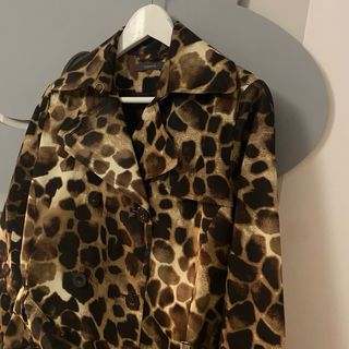 Gabardina animal print Liz Claiborne Talla S