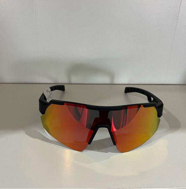 Occhiali da sole sportivi specchiati arancione