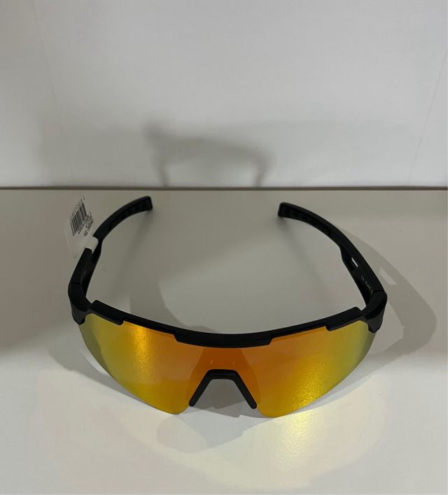 Occhiali da sole sportivi specchiati arancione