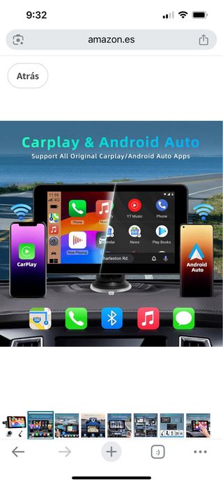 GPS Carplay Navegación Espejo Retrovisor