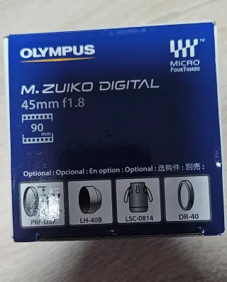 Objetivo Olympus M.ZUIKO 45mm F1.8