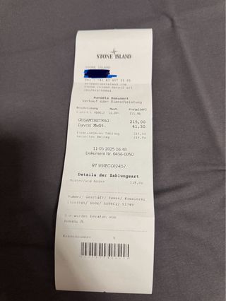 T-shirt Stone Island Novo | Etiquetas + Talão |