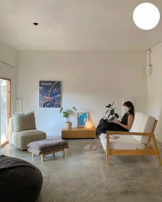 Sofá Cama IKEA LILLBERG Madera haya Blanco
