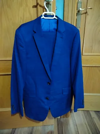 Traje de chaqueta azul hombre