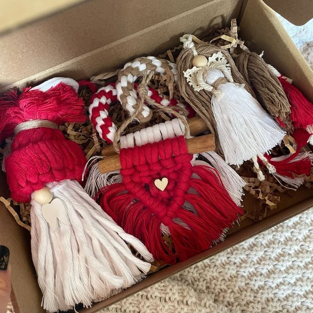 Decorazioni Natalizie Macramè