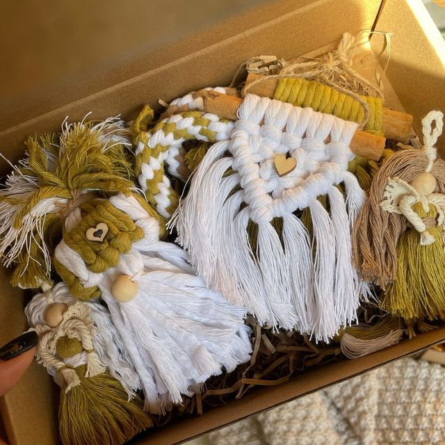 Decorazioni Natalizie Macramè