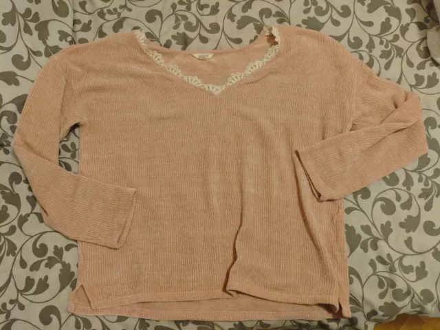 Jersey rosa con encaje de Springfield 