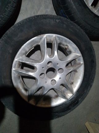 4 Llantas 14 4x100 con Neumáticos