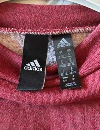 Adidas - Felpa calda unisex color borgogna