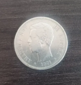 5 Pesetas Plata Ley 900