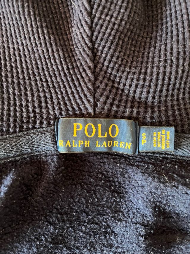 Felpa Ralph Lauren blu con cappuccio
