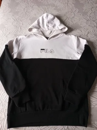 Sudadera Fila con capucha bicolor niño