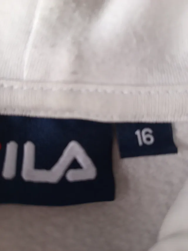 Sudadera Fila con capucha bicolor niño