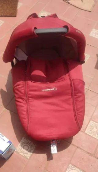 Pack Bebé Silla Coche y Capazo Rojo