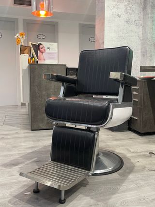 Sillón de barbería profesional
