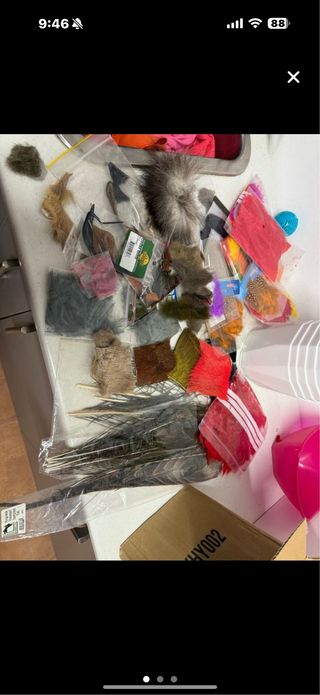 Materiales para montaje de moscas