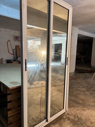 Lateral aluminio con 2 correderas