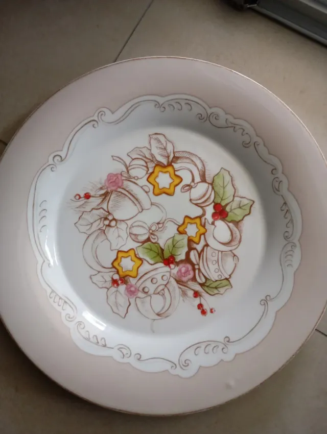 Piatto Thun Natale Porcellana