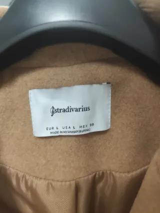 Stradivarius Chaquetón Beige Talla L