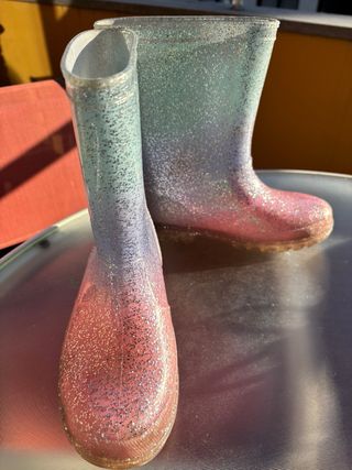 Botas de agua niña glitter