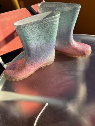 Botas de agua niña glitter