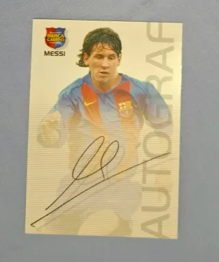 Cromo Messi rookie 04-05 barsa campio