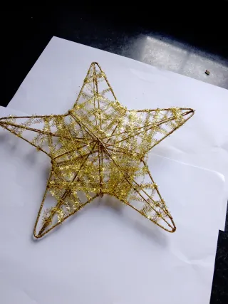 Puntale albero natale oro