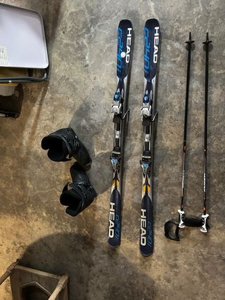 Conjunto Esquí: Esquíes HEAD Botas ROSSIGNOL