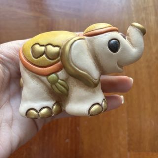 THUN Elefante Indiano Cuori Oro RARO